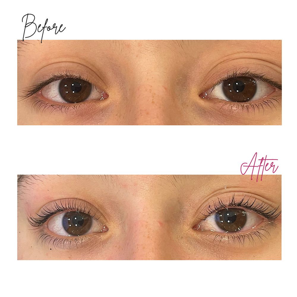 woman with lash lifts 